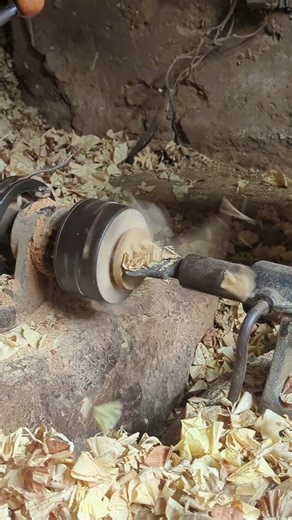 Carving Wooden Spoon on a Lathe with a Special Method | Manufacturing Movements #shorts