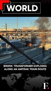 2.5K views · 22 reactions | #FPReels: Transformer Explodes Near Train Route In Bronx In the Bronx, a transformer exploded along an Amtrak train route following a fire, with thick smoke billowing. The large explosion led to the suspension of train services in the area as emergency crews responded to the incident. Another fire and explosion was reported about half a kilometre away at a substation. Cause of fire at both the places is under investigation. | Firstpost | Facebook