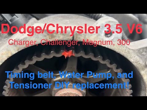 How to replace Timing Belt and Water pump on Chrysler 300 3.5 Dodge Charger, Magnum, and Challenger