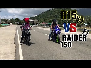 RAIDER 150 Fi VS R15 V3 | Drag Race Top End l