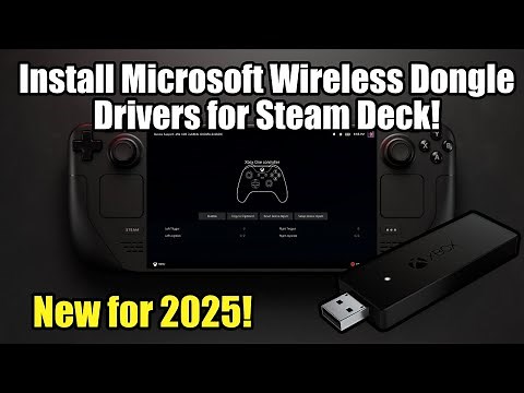 Steam Deck: Install Xbox Wireless Adapter Drivers (Low Latency, More Features!)