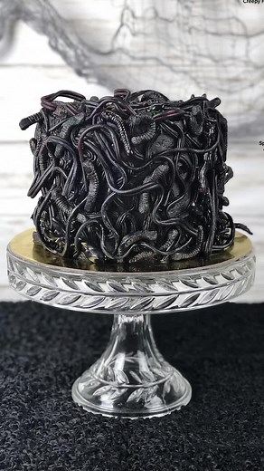 Creepy Bug Cake for Halloween Party
