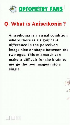 Aniseikonia | Ophthalmology And Optometry Terms