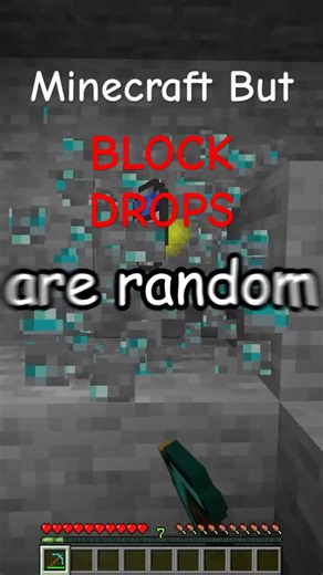 Minecraft but, Block drops are random..