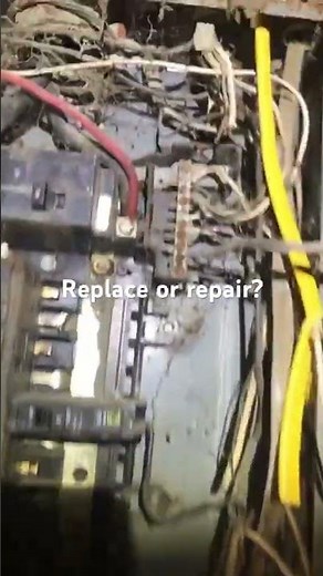 Replace or Repair? Wet Breaker Box Decision #electrician #diy