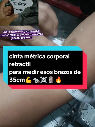 Cinta métrica para medir brazos de 35cm en el gym
