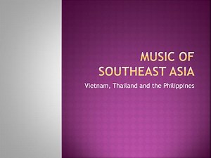 Music of Southeast Asia