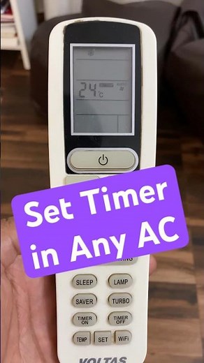 Set Timer in AC | How to set up your Air Conditioner Timer