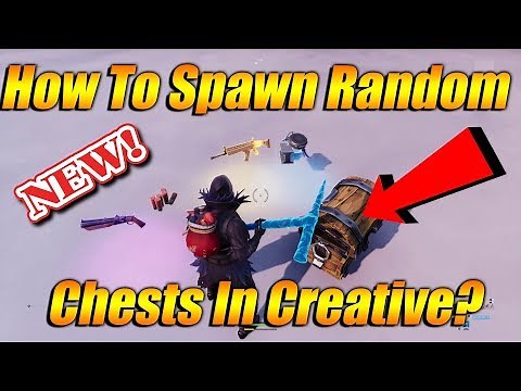 HOW TO SPAWN RANDOM CHESTS IN FORTNITE CREATIVE MODE! Unlimited Storage?