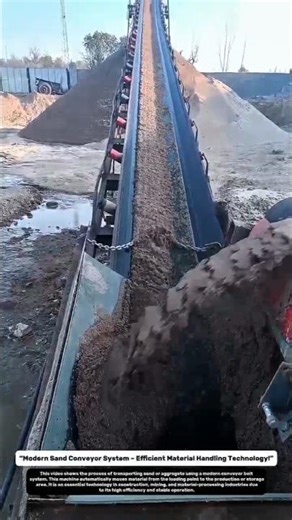 Modern Sand Conveyor System – Efficient Material Handling Technology!