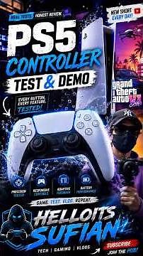 PS5 Controller Test 🔥 Adaptive Triggers & Haptics Demo!