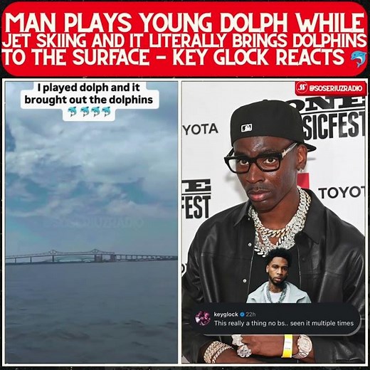 YOUNG DOLPH SONG BRINGS ACTUAL DOLPHINS OUT THE WATER WHILE A MAN'S JET SKIING!
