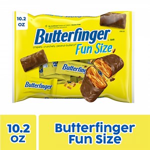 Butterfinger Fun Size Candy Bars, Crispety Crunchety Peanut-Buttery, Individually Wrapped, 10.2 oz Bag