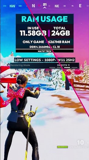 How much MEMORY RAM is needed to play FORTNITE? 🤔 #fortnite #pcgaming #pcbuild