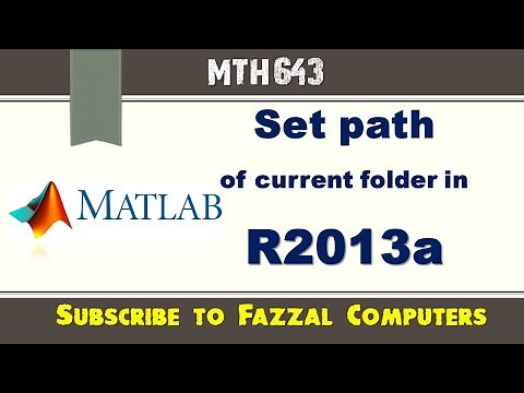 how to set path of current folder in matlab