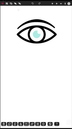 This is how you create a vector eye icon in Vector-ink. #vectorial ‪@vectorinkapp‬