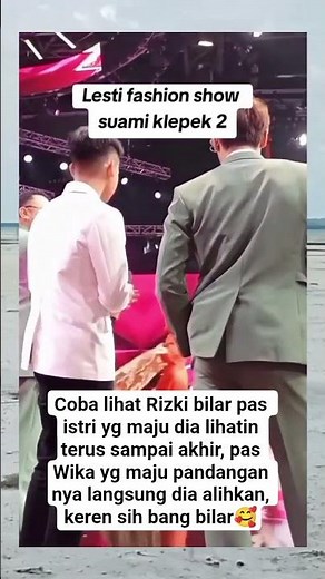 Rizky bilar klepek klepek lihat Lesti fashion show #lestikejora #rizkybillar #inuldaratista #soimah