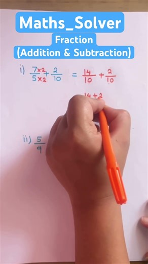 Fractions Explained: Step-by-Step Solutions (Addition & Subtraction) #mathssolver #maths #studyhack