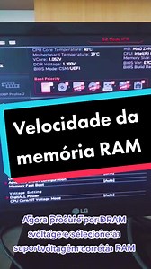 Como aumentar a velocidade da memória ram! #pcgaming #computador #pcgamer #hardware #gaming #overclock #rammemory