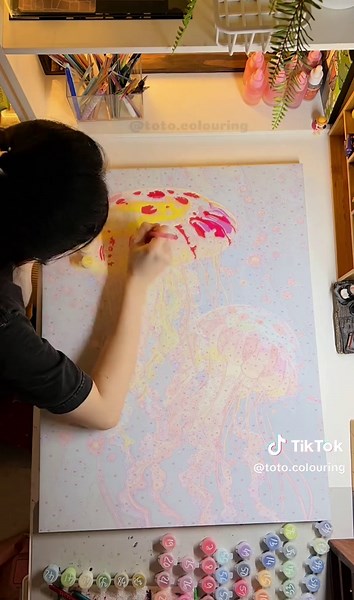 Tranh số hóa 50x65 dễ tô cho mọi người