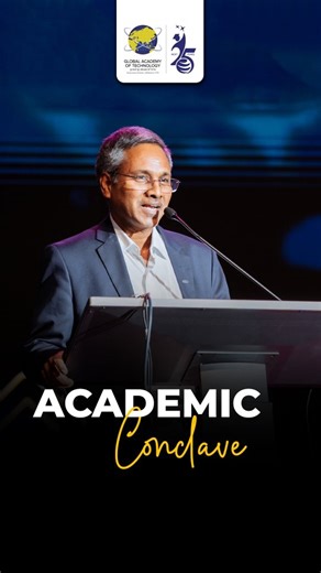 Global Academy Of Technology on Instagram: "As part of the Silver Jubilee celebrations marking 25 years of Global Academy of Technology, we were deeply honoured by the gracious presence of Prof. Ganesan Kannabiran, Director of the National Assessment and Accreditation Council (NAAC), at our Academic Conclave. His address offered thoughtful reflections on the evolving landscape of higher education—subtly pointing towards the importance of academic integrity, institutional responsibility, and the 