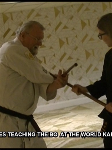 GRANDMASTER DON DIKES TEACHING THE BO AT THE WORLD KARATE UNION HALL OF FAME #30WorldKarateUnionHallOfFame #WKU