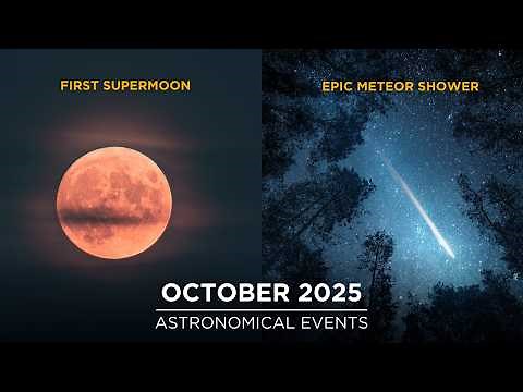 Don't Miss These Astronomy Events in October | Supermoon | Meteor Showers | Comet 3I/ATLAS