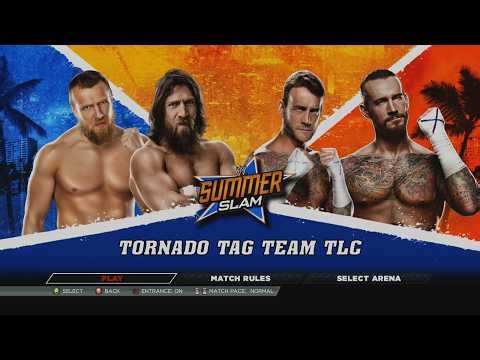 WWE 2K15: DANIEL BRYAN & DANIEL BRYAN VS. CM PUNK & CM PUNK - TORNADO TAG TEAM TLC MATCH | GAMEPLAY
