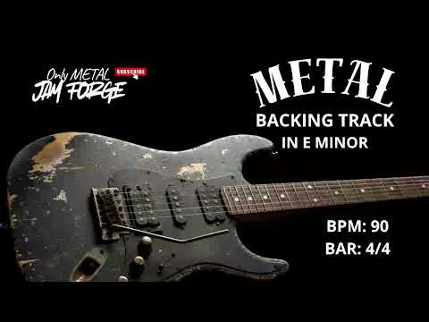 Metal Backing Track in Em 90 BPM