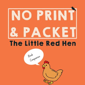 The Little Red Hen Book Companion for Speech Therapy & Early Learners