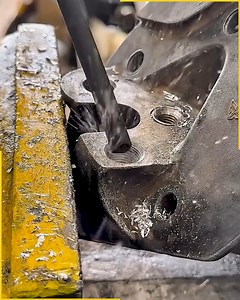 Metal Hole Restoration With Thread Insert. #MetalRepair #WorkshopSkills #EngineeringFix #MachineMaintenance #ToolWork | Jogi Jokes