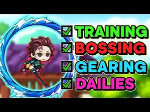 MapleStory ULTIMATE Tanjiro Guide - Bossing, Training, Gearing, Dailies