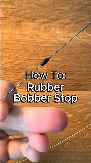 How to put on rubber bobber stop #fishing #howto #walleye #walleyefishing #crappie #panfish