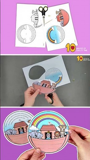 Noah's Ark Rainbow Covenant Wheel Craft