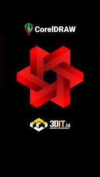 Cara Membuat Logo 3D Geometris Keren di CorelDRAW – Tutorial Desain Pemula ke Pro