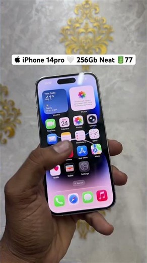  iPhone 14pro 🤍 256Gb Neat 🔋77 ‪@almobilehub1432‬ #chennai #iphone14pro