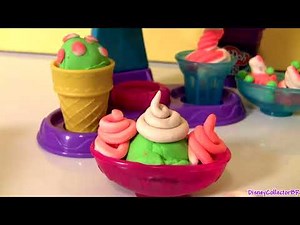 Play Doh Double Treat Ice Cream Set Banana Split & Sundae Sweet Shoppe Desserts 'n Treats by Funtoys