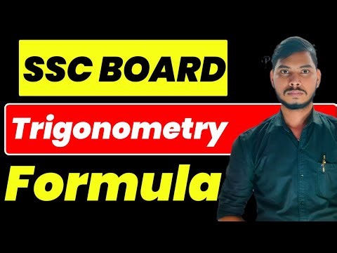 Trigonometry Formula Class 10th | sd tech | Trigonometry Important Formula