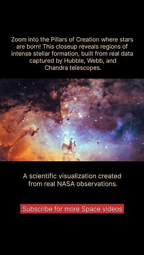 The Pillars of Creation — Where Stars Are Born 😱🌌