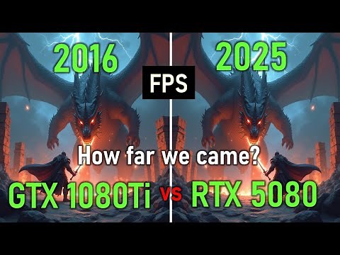 RTX 5080 vs GTX 1080 Ti Benchmarks 1080p, 1440p, 4K | Does it make sense?