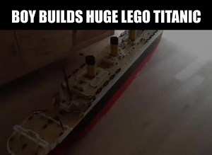 50K views · 294 reactions | Boy Builds Huge LEGO Titanic Part 4 | Beyond the Brick | Facebook