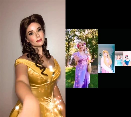 Princess chain! @afewblendingbrushes #disneyprincess#disneyprincesscosplay#disneyprincesses#disney