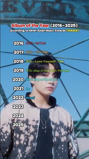 10 Years of MAMA Album of the Year Winners | 2016–2025 #mama2025 #kpop