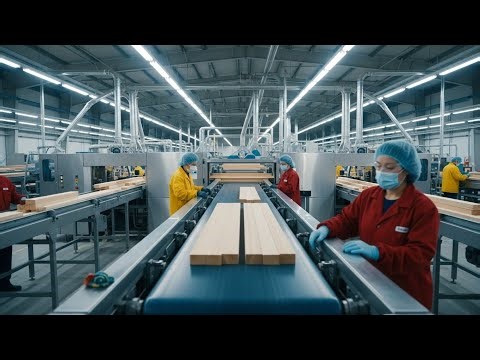 Inside the Wood Processing Factory – From Raw Logs to Perfect Planks