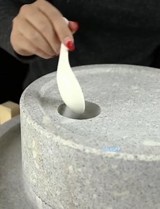 Stone Grain Mill - Hand Crank Grinder,13.77"(35cm) Grain Mil with Beech Wood Stand,Manual Grinder for Rice,Coffee Beans,Wheat,Beans