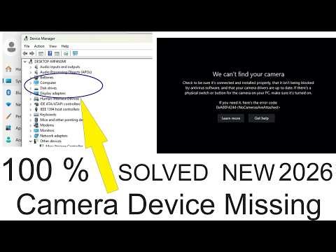 SOLVED 100% NEW 2026 We can't find your Camera ERROR CODE 0xA00F4244