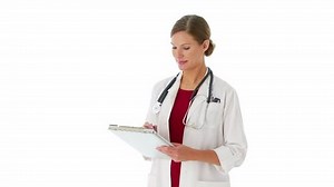 Portrait Female Doctor Clipboard Stock Footage Video (100% Royalty-free) 1292296 | Shutterstock