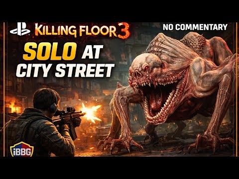 Killing Floor 3 PS5 | Commando Solo vs Queen Crawler – City Street (No Commentary)