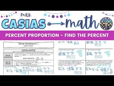 Percent Proportion - Find the Percent | 7th Grade Math Lesson