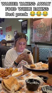 Waiter Taking Away Food While Eating 😂😂 | Scary Pranks USA